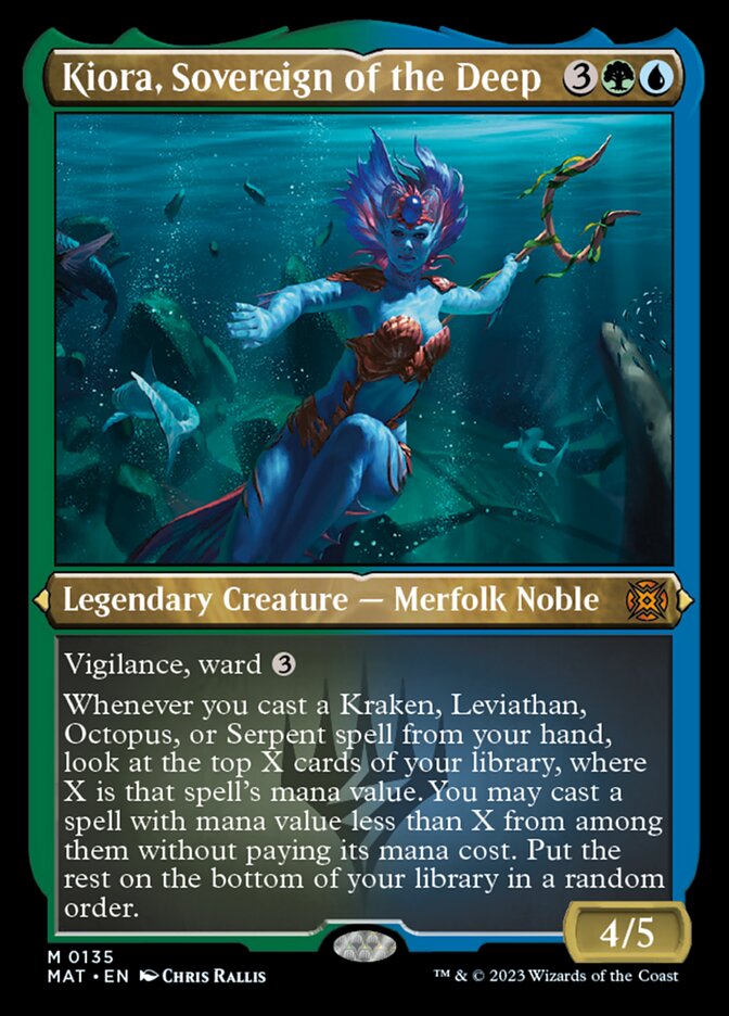 Kiora, Sovereign of the Deep (Foil Etched) [March of the Machine: The Aftermath] | The Time Vault CA