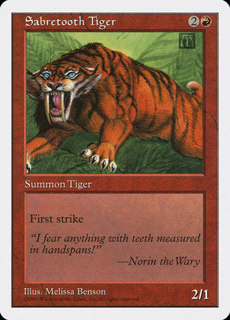 Sabretooth Tiger [Fifth Edition] | The Time Vault CA