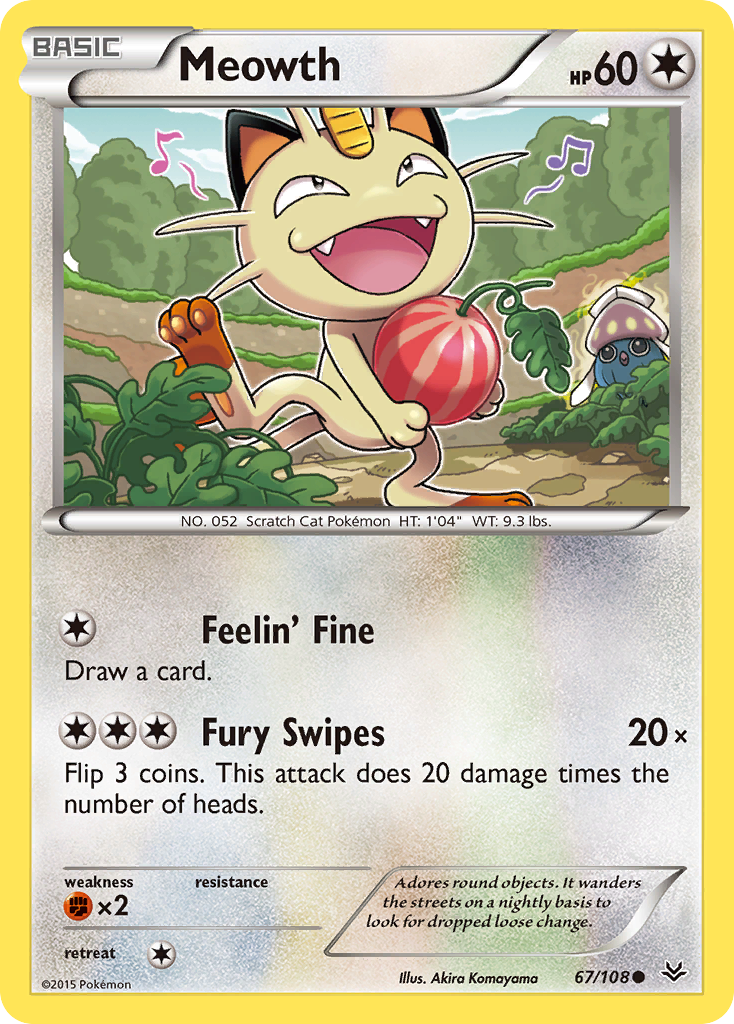 Meowth (67/108) [XY: Roaring Skies] | The Time Vault CA