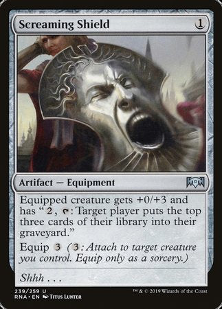 Screaming Shield [Ravnica Allegiance] | The Time Vault CA