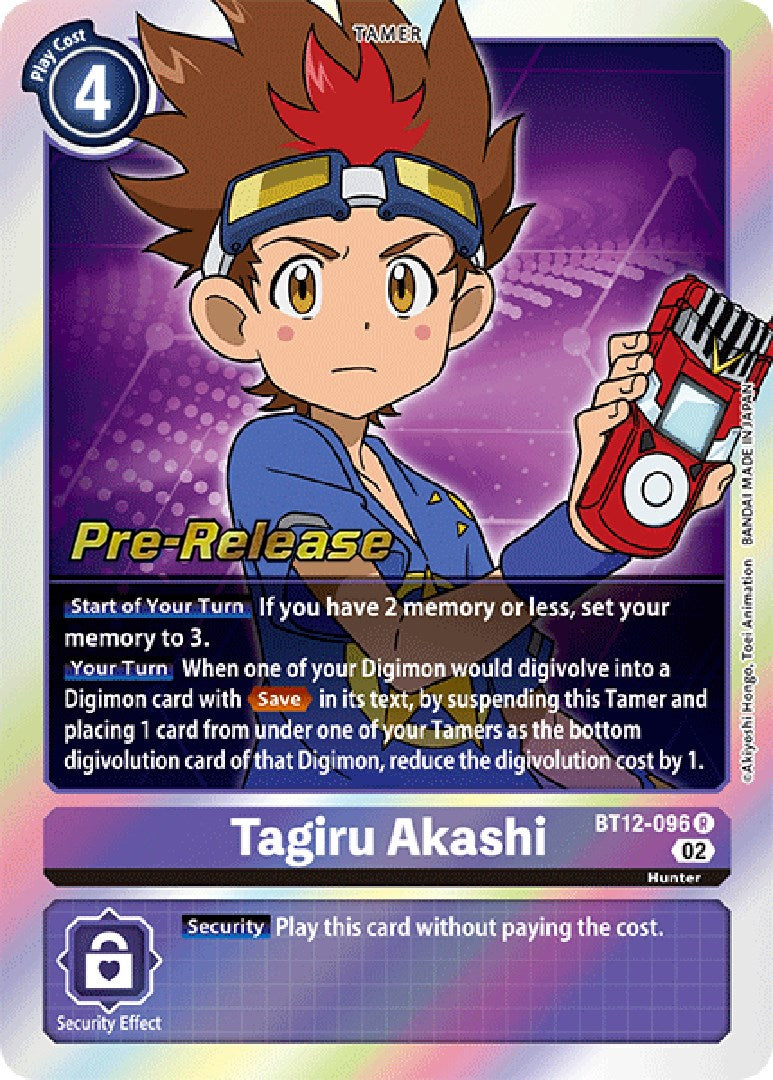 Tagiru Akashi [BT12-096] [Across Time Pre-Release Cards] | The Time Vault CA