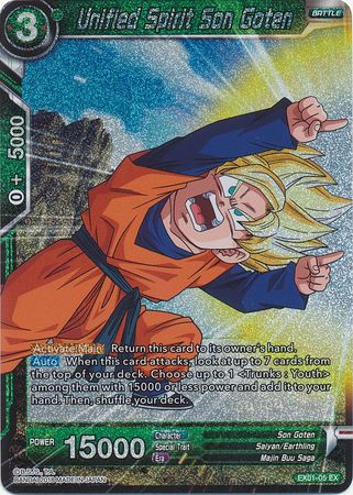 Unified Spirit Son Goten (Foil) (EX01-05) [Mighty Heroes] | The Time Vault CA