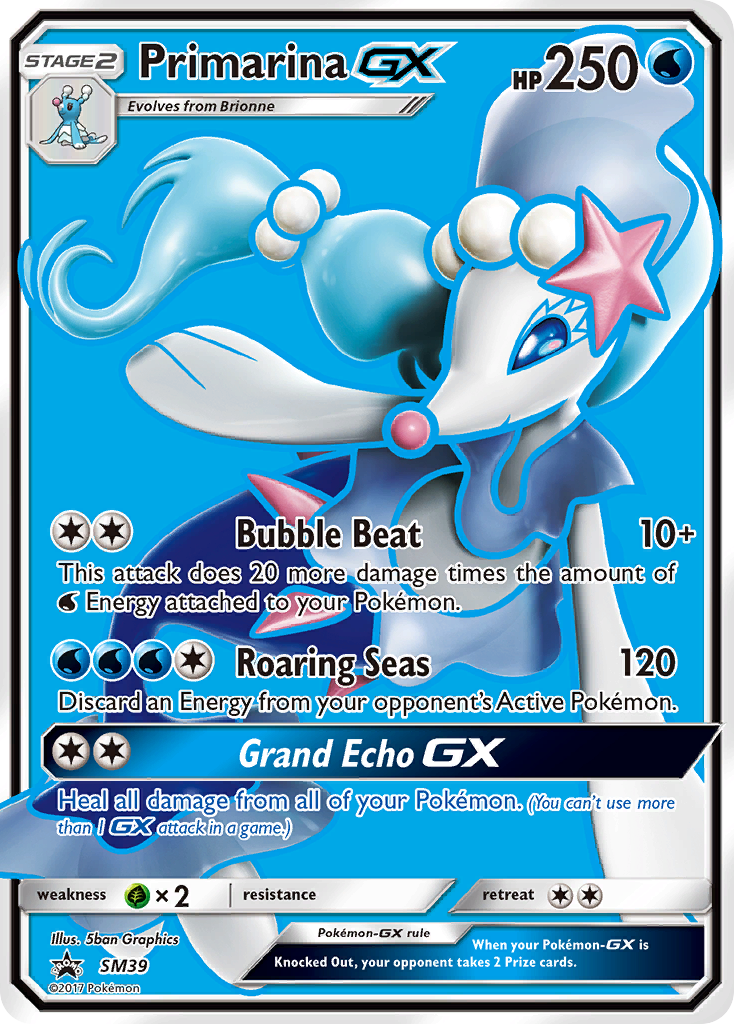 Primarina GX (SM39) [Sun & Moon: Black Star Promos] | The Time Vault CA