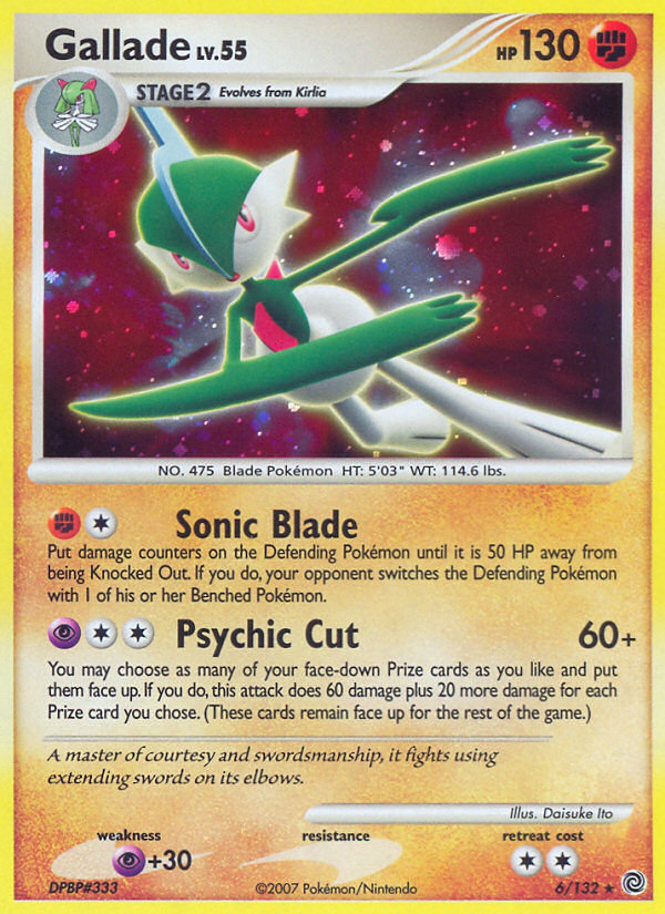 Gallade (6/132) [Diamond & Pearl: Secret Wonders] | The Time Vault CA