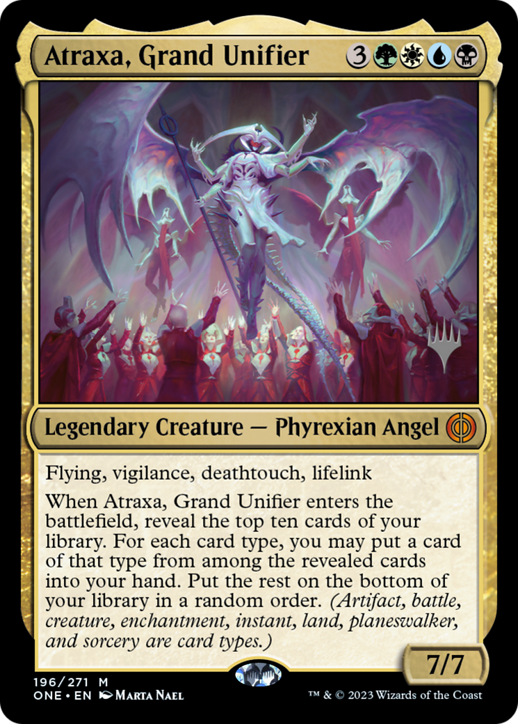 Atraxa, Grand Unifier (Promo Pack) [Phyrexia: All Will Be One Promos] | The Time Vault CA