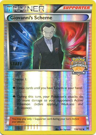 Giovanni's Scheme (138/162) (Championship Promo Staff) [XY: BREAKthrough] | The Time Vault CA