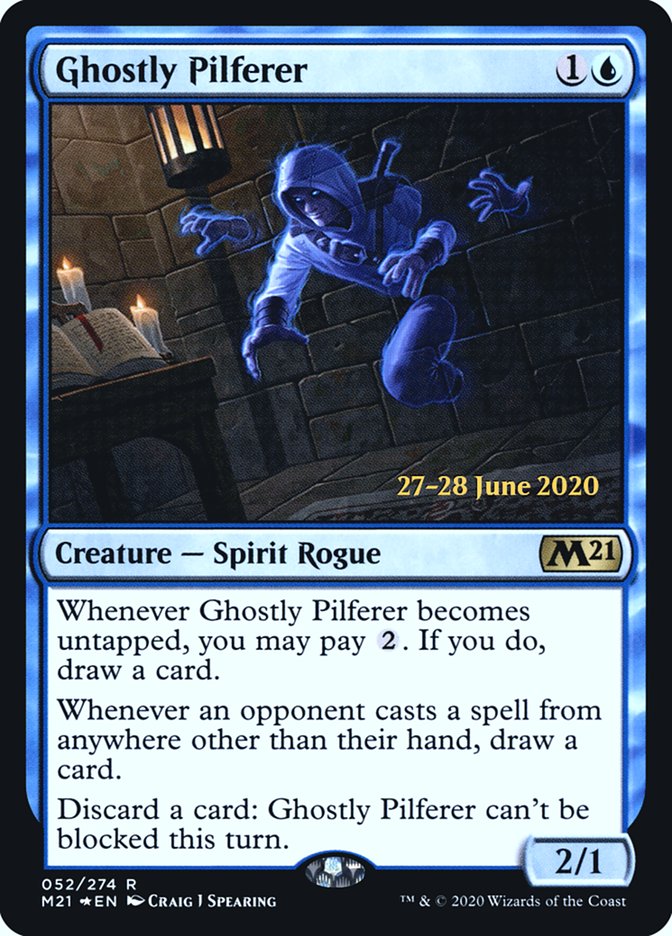 Ghostly Pilferer  [Core Set 2021 Prerelease Promos] | The Time Vault CA