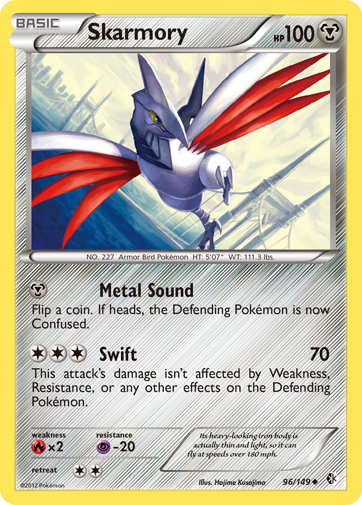 Skarmory (96/149) [Black & White: Boundaries Crossed] | The Time Vault CA