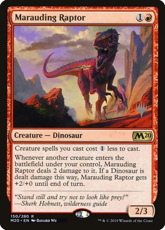 Marauding Raptor [Core Set 2020 Promos] | The Time Vault CA