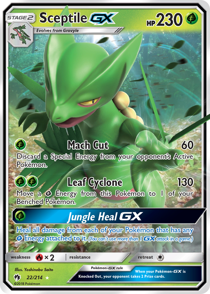 Sceptile GX (22/214) [Sun & Moon: Lost Thunder] | The Time Vault CA