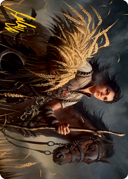 Ambitious Farmhand Art Card (Gold-Stamped Signature) [Innistrad: Midnight Hunt Art Series] | The Time Vault CA