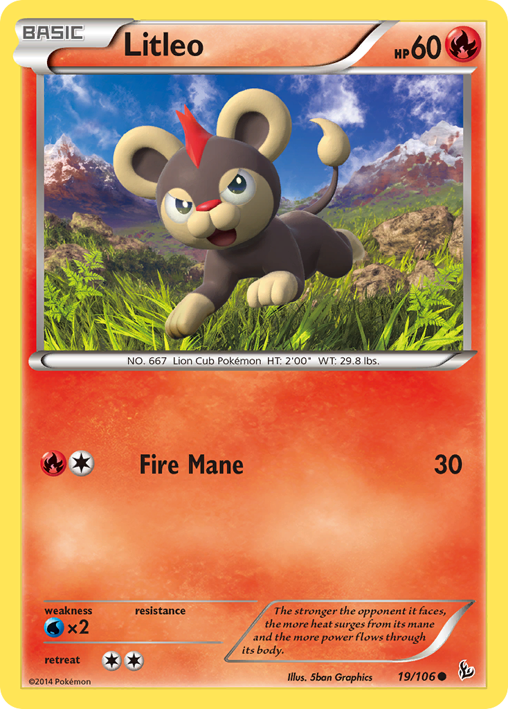 Litleo (19/106) [XY: Flashfire] | The Time Vault CA