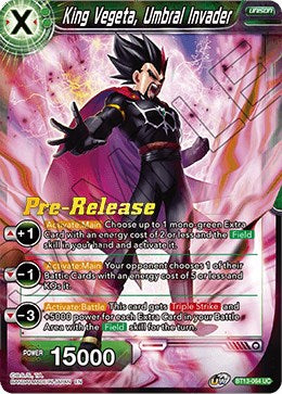 King Vegeta, Umbral Invader (BT13-064) [Supreme Rivalry Prerelease Promos] | The Time Vault CA