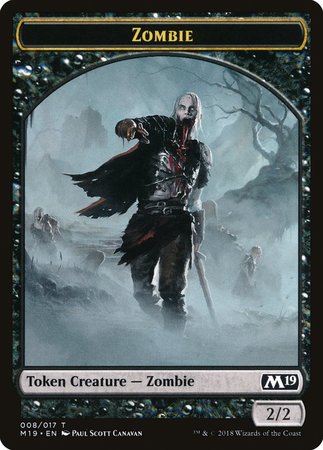 Zombie Token [Core Set 2019 Tokens] | The Time Vault CA