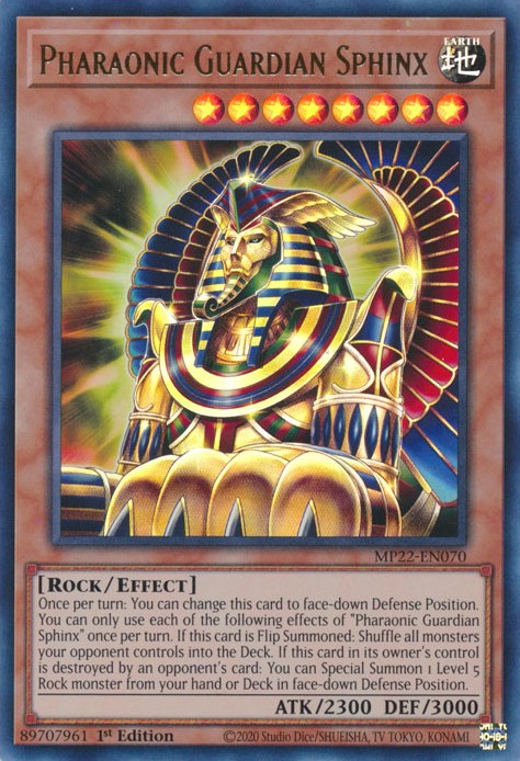Pharaonic Guardian Sphinx [MP22-EN070] Ultra Rare | The Time Vault CA