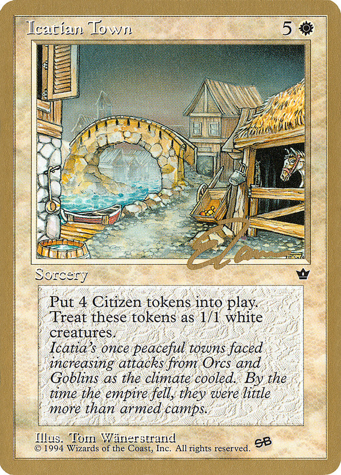 Icatian Town (Eric Tam) (SB) [Pro Tour Collector Set] | The Time Vault CA