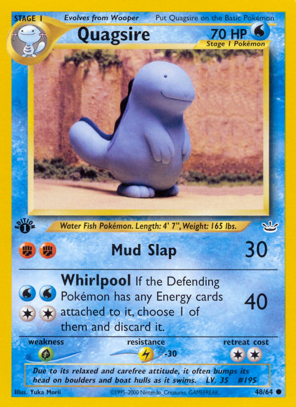 Quagsire (48/64) [Neo Revelation 1st Edition] | The Time Vault CA