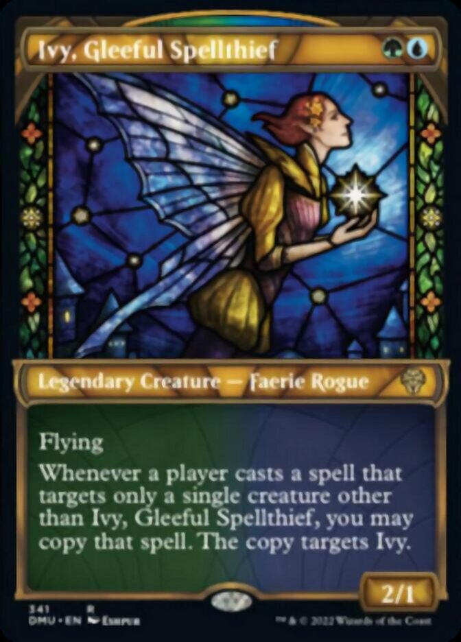 Ivy, Gleeful Spellthief (Showcase Textured) [Dominaria United] | The Time Vault CA