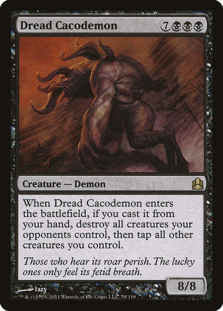 Dread Cacodemon [Commander 2011] | The Time Vault CA