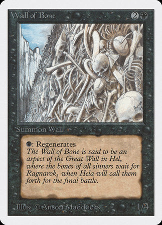 Wall of Bone [Unlimited Edition] | The Time Vault CA