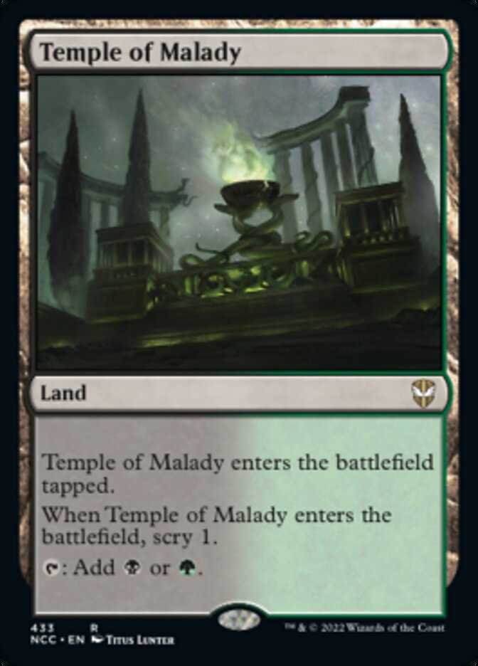 Temple of Malady [Streets of New Capenna Commander] | The Time Vault CA