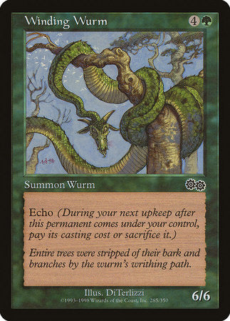 Winding Wurm [Urza's Saga] | The Time Vault CA