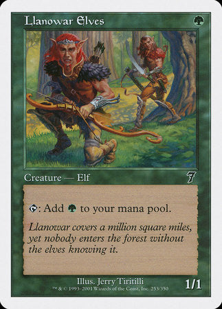Llanowar Elves [Seventh Edition] | The Time Vault CA