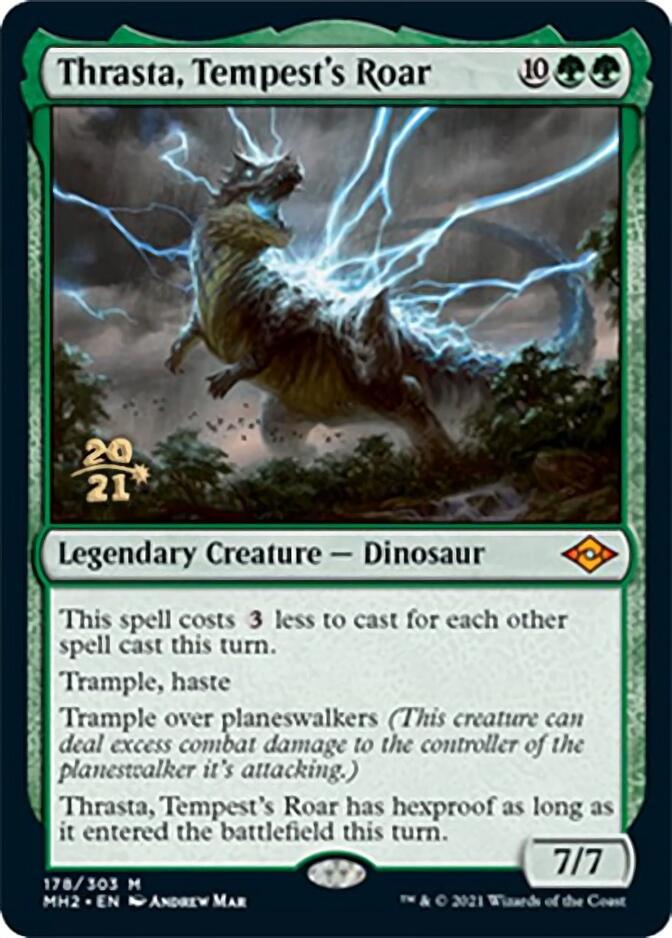 Thrasta, Tempest's Roar [Modern Horizons 2 Prerelease Promos] | The Time Vault CA