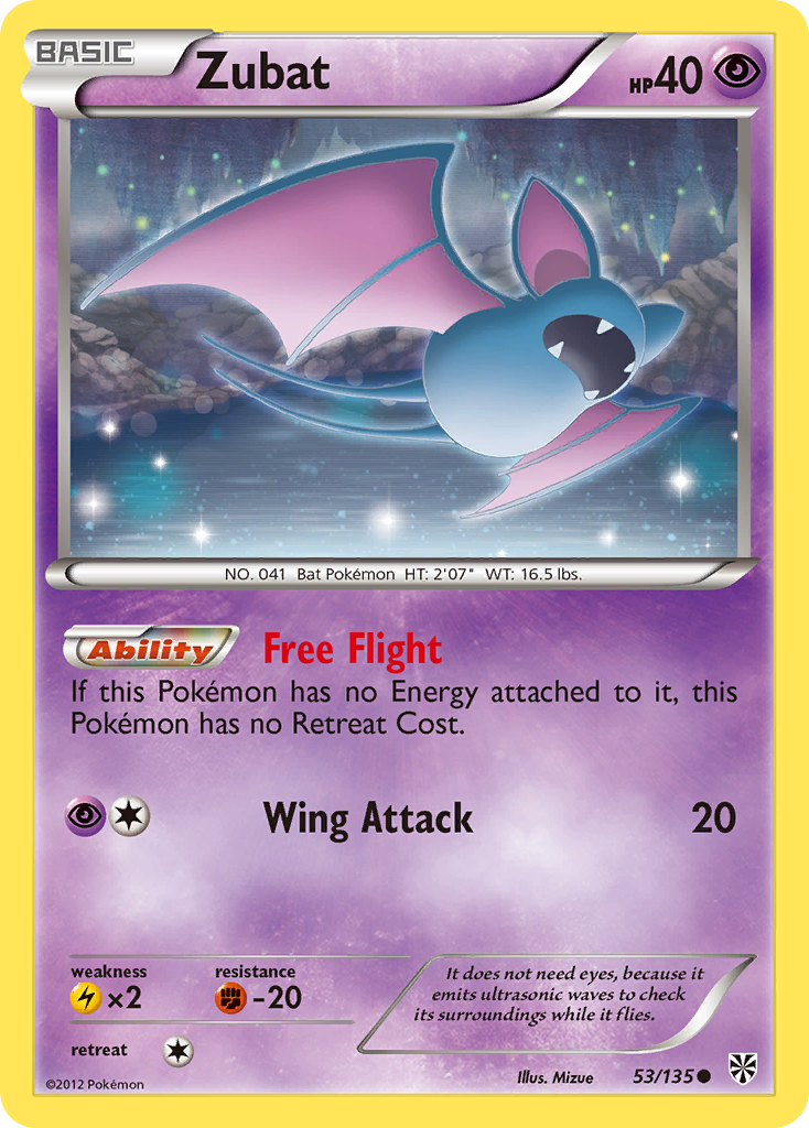 Zubat (53/135) [Black & White: Plasma Storm] | The Time Vault CA