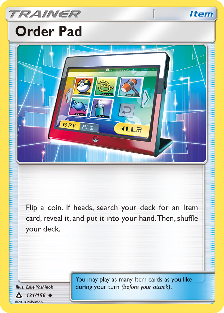 Order Pad (131/156) [Sun & Moon: Ultra Prism] | The Time Vault CA