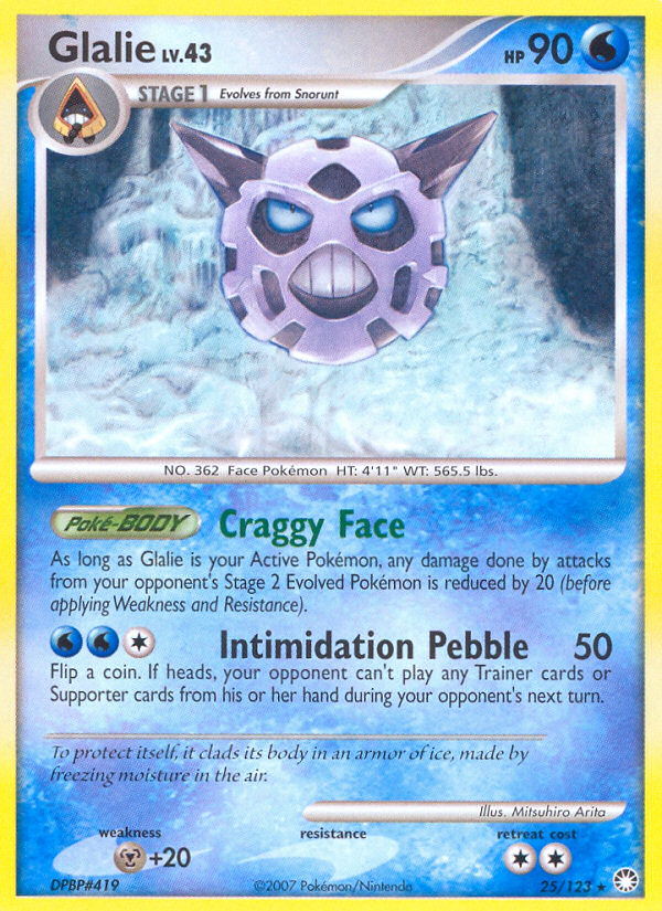 Glalie (25/123) [Diamond & Pearl: Mysterious Treasures] | The Time Vault CA