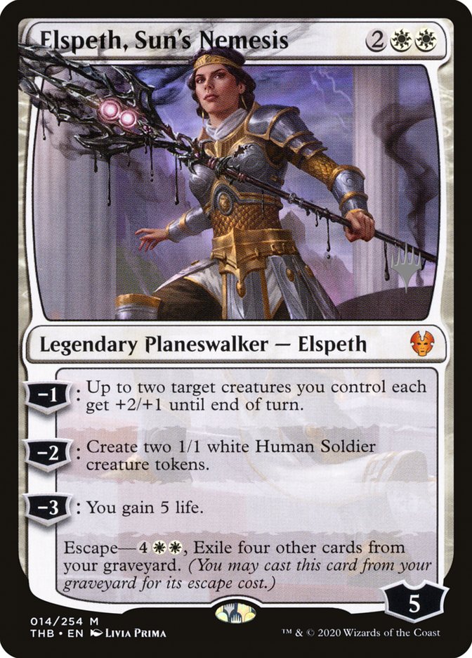 Elspeth, Sun's Nemesis (Promo Pack) [Theros Beyond Death Promos] | The Time Vault CA