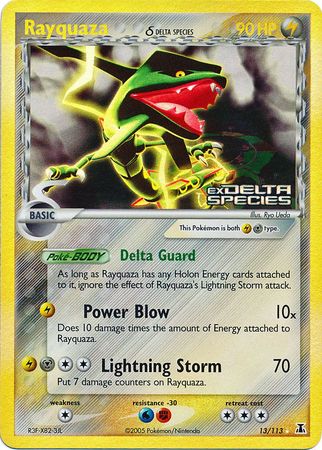 Rayquaza (13/113) (Delta Species) (Stamped) [EX: Delta Species] | The Time Vault CA