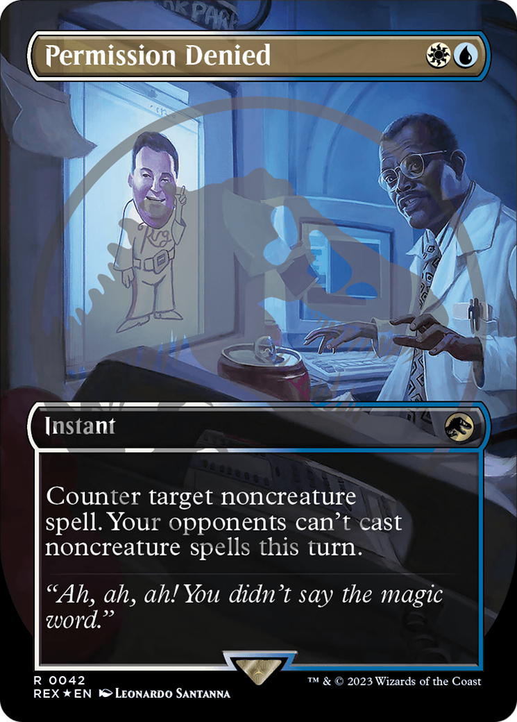 Permission Denied Emblem (Borderless) [Jurassic World Collection Tokens] | The Time Vault CA