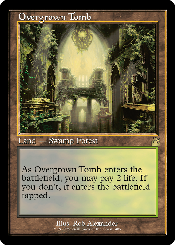 Overgrown Tomb (Retro) [Ravnica Remastered] | The Time Vault CA