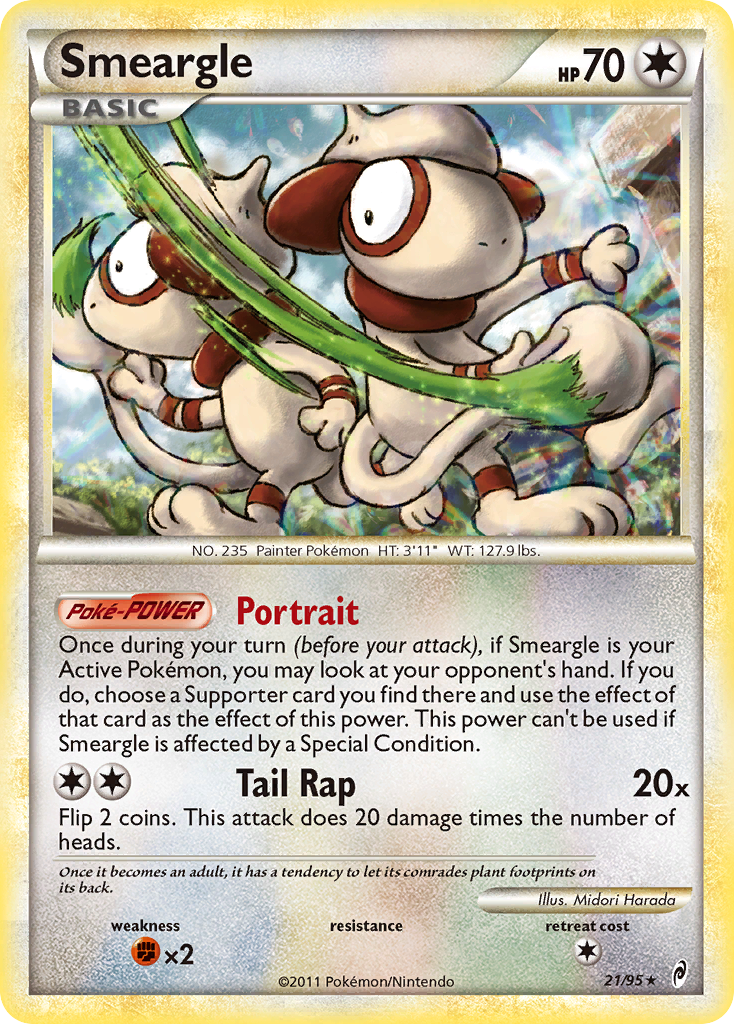 Smeargle (21/95) [HeartGold & SoulSilver: Call of Legends] | The Time Vault CA