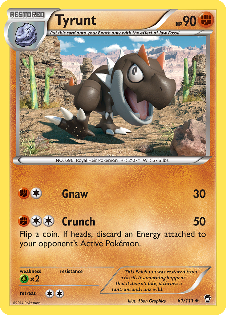 Tyrunt (61/111) [XY: Furious Fists] | The Time Vault CA
