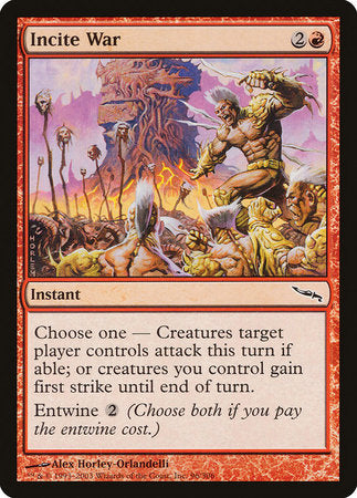 Incite War [Mirrodin] | The Time Vault CA