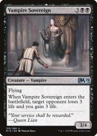 Vampire Sovereign [Core Set 2019] | The Time Vault CA