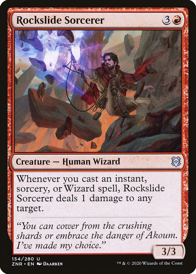 Rockslide Sorcerer [Zendikar Rising] | The Time Vault CA