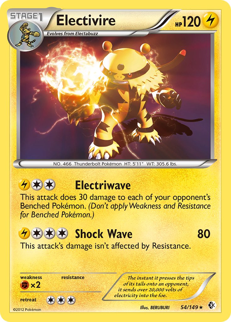 Electivire (54/149) (Cosmos Holo) (Blister Exclusive) [Black & White: Boundaries Crossed] | The Time Vault CA