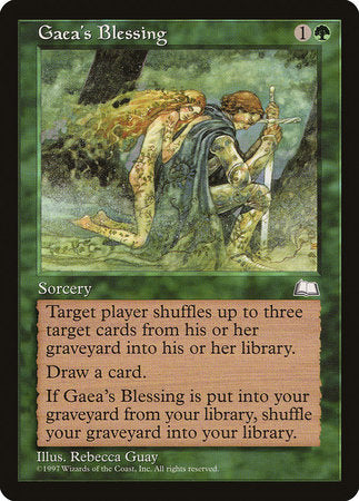 Gaea's Blessing [Weatherlight] | The Time Vault CA
