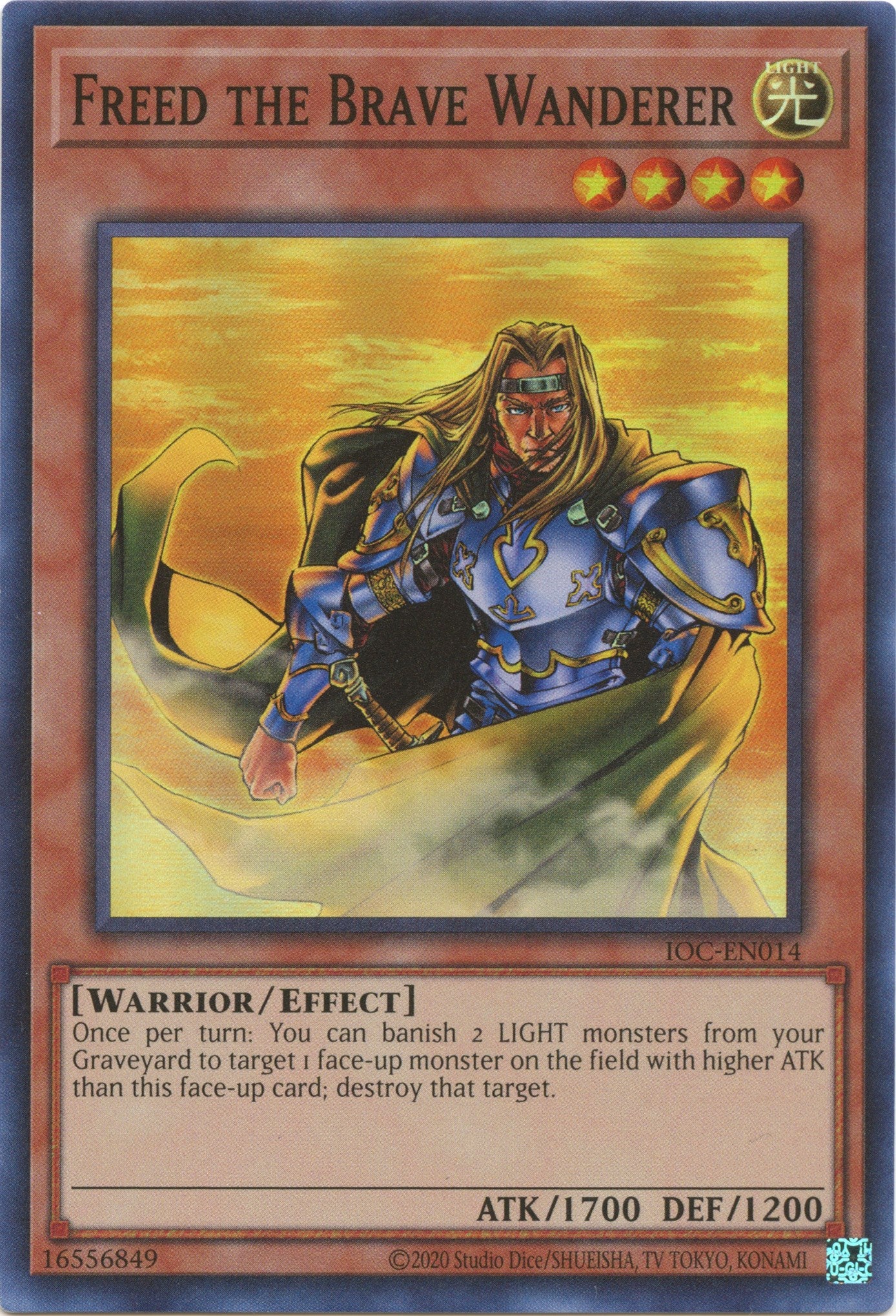Freed the Brave Wanderer (25th Anniversary) [IOC-EN014] Super Rare | The Time Vault CA