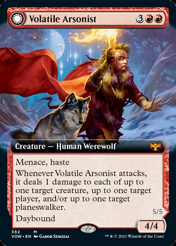 Volatile Arsonist // Dire-Strain Anarchist (Extended) [Innistrad: Crimson Vow] | The Time Vault CA