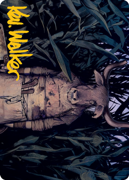 Fleshtaker Art Card (Gold-Stamped Signature) [Innistrad: Midnight Hunt Art Series] | The Time Vault CA