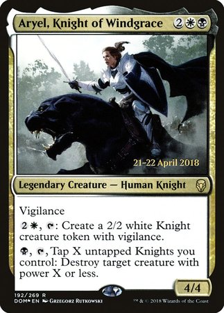 Aryel, Knight of Windgrace [Dominaria Promos] | The Time Vault CA