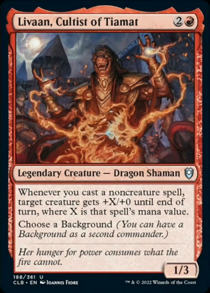 Livaan, Cultist of Tiamat [Commander Legends: Battle for Baldur's Gate] | The Time Vault CA