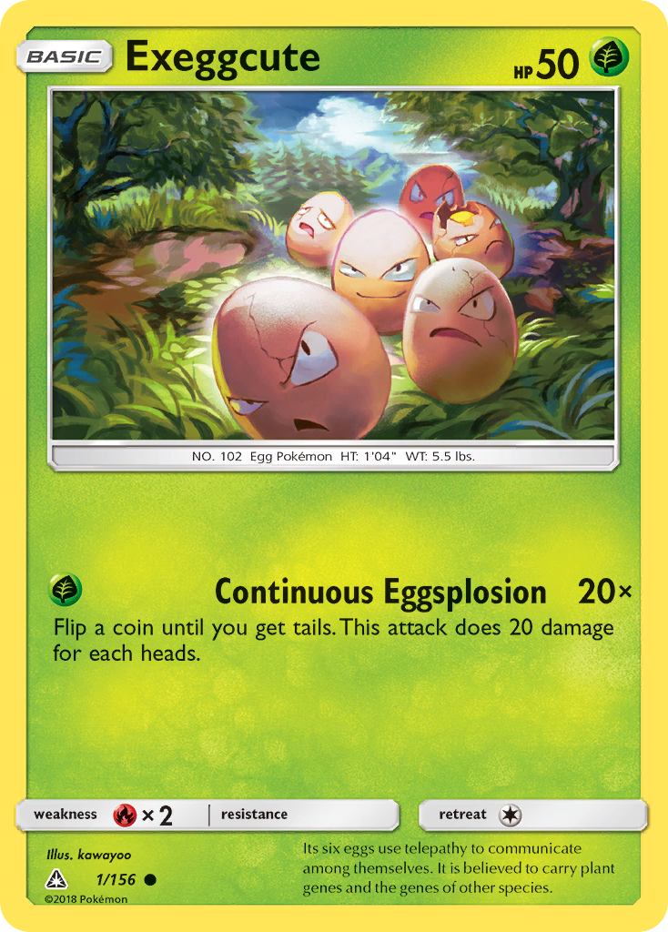 Exeggcute (1/156) [Sun & Moon: Ultra Prism] | The Time Vault CA