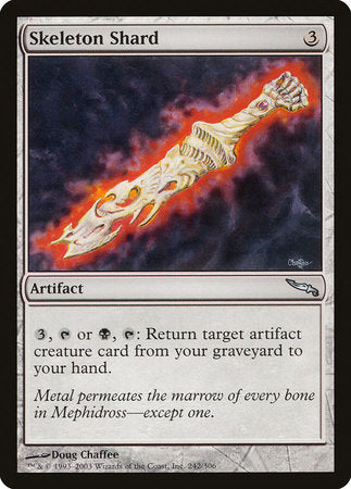 Skeleton Shard [Mirrodin] | The Time Vault CA