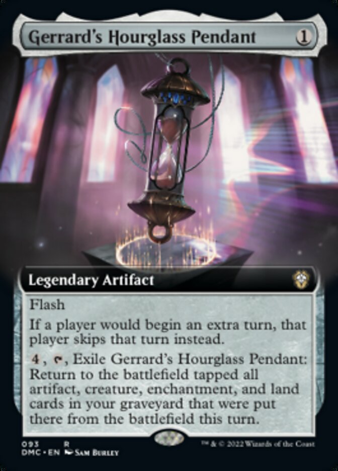 Gerrard's Hourglass Pendant (Extended Art) [Dominaria United Commander] | The Time Vault CA